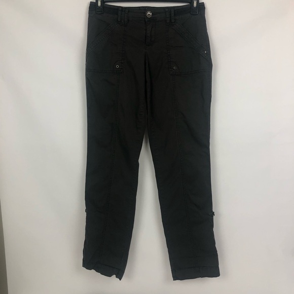 MAURICES Junior Women’s Pants Sz 5/6 Gray Convert to Capri Pockets Stretch - Picture 5 of 12